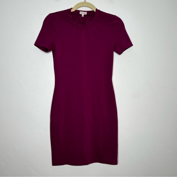 Sunday Best Dresses & Skirts - Aritzia Sunday Best Purple Ponte Knit Stretch Mini T Shirt Dress SZ 4 Spring